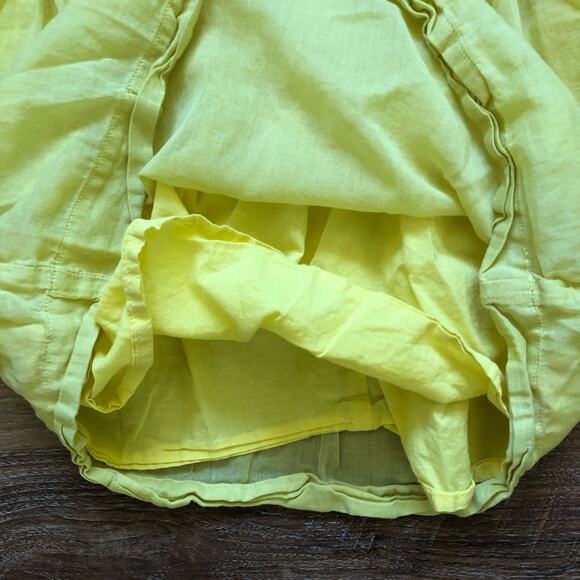 Crewcuts Girls’ Yellow Dress Cotton Pockets Size 7 - Picture 4 of 8